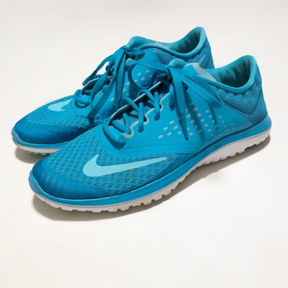 Nike Fitsole Lite Run 2 Aqua Blue Running Shoes - Picture 4 of 11